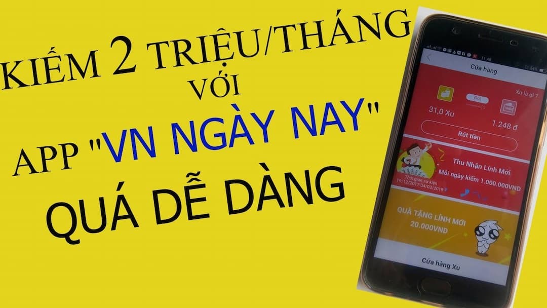 Hướng dẫn kiếm tiền App kiếm tiền online VN Ngày nay